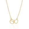 Gargantilha Amor Conectado Folheada A Ouro - tam.50 532432