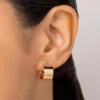 Brinco Argola Lisa Folheado a Ouro 18k - 527246 - Imagem 2