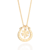 Gargantilha Com Pingente Trevo E Ferradura Banhado A Ouro 18k - tam.50 532513