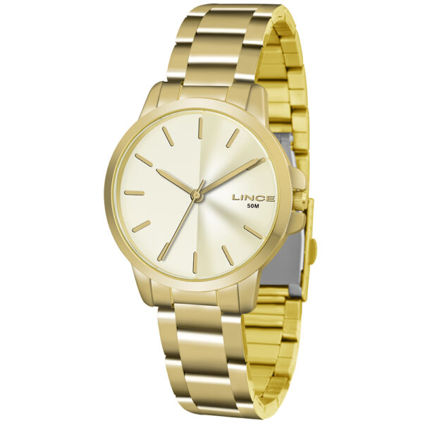 RELOGIO URBAN FEMININO ANALOGICO LRG4482L DOURADO