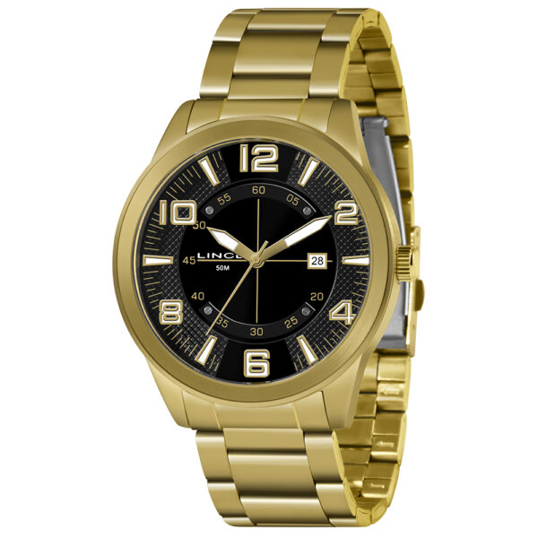 RELOGIO MASCULINO ANALOGICO MRG4695L DOURADO