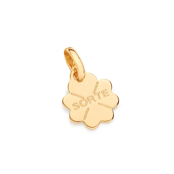 PINGENTE TREVO BANHADO A OURO 18K - TAM.ÚNICO 542650