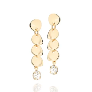 BRINCO BANHADO A OURO 18K COM CRISTAIS - TAM.ÚNICO 524647