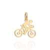 PINGENTE CICLISTA BANHADO A OURO 18K - TAM.ÚNICO 542786