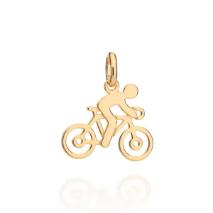 PINGENTE CICLISTA BANHADO A OURO 18K - TAM.ÚNICO 542786