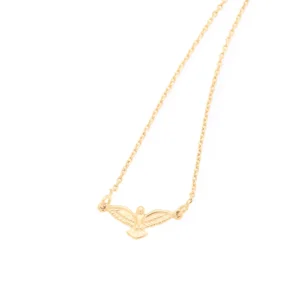 GARGANTILHA BANHADA A OURO 18K COM DIVINO ESPÍRITO SANTO - TAM.45 531221