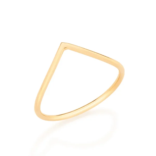 ANEL SKINNY RING INFINITO BANHADO A OURO 18K TAM 16 512730