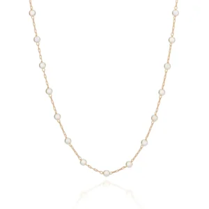 GARGANTILHA PÉROLAS BANHADA A OURO 18K  - TAM.42 - 530919