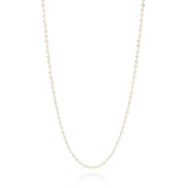 GARGANTILHA COM CRISTAIS BANHADA A OURO 18K - TAM.45 532110