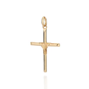 PINGENTE CRUZ BANHADO A OURO 18K - TAM.ÚNICO 542870