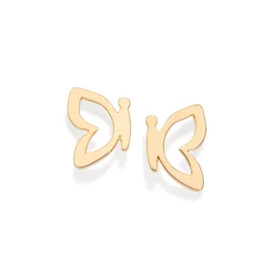 BRINCO BORBOLETA BANHADO A OURO 18K - TAM.ÚNICO 527402
