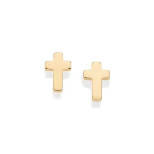 BRINCO CRUZ BANHADO A OURO 18K - TAM.ÚNICO 527440