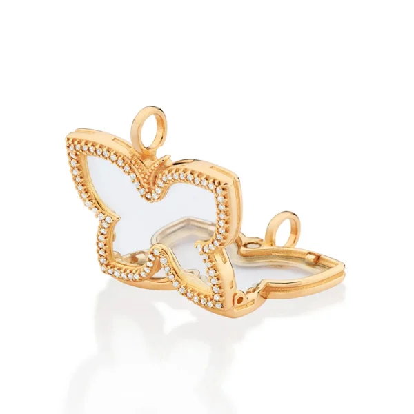 MAXI PINGENTE AMORES GUARDADOS BANHADO A OURO 18K COM ZIRCÔNIAS E ACRÍLICO - TAM.ÚNICO 542876 - Image 2