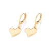 BRINCO ARGOLA CORAÇÃO BANHADO A OURO 18K - TAM.ÚNICO 527404