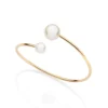 BRACELETE COM PÉROLAS BANHADO A OURO 18K - TAM.60 552186