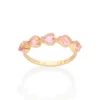 ANEL SKINNY CORAÇÕES BANHADO A OURO 18K 513519
