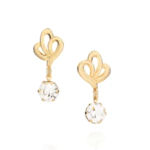 BRINCO BANHADO A OURO 18K COM CRISTAIS - TAM.ÚNICO 525199