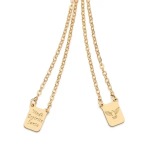 ESCAPULÁRIO ESPÍRITO SANTO BANHADO A OURO 18K - TAM.68 532558