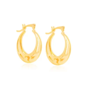 BRINCO BANHADO A OURO 18K FORMATO ARGOLA - TAM.ÚNICO 522340