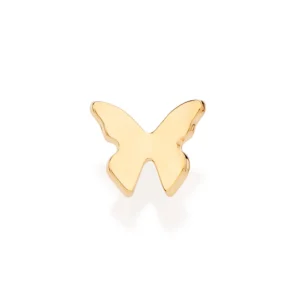 BRINCO ONE BORBOLETA BANHADO A OURO 18K - TAM.ÚNICO 527220