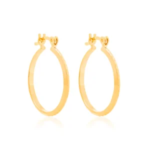 BRINCO ARGOLA BANHADO A OURO 18K - TAM.ÚNICO 522908