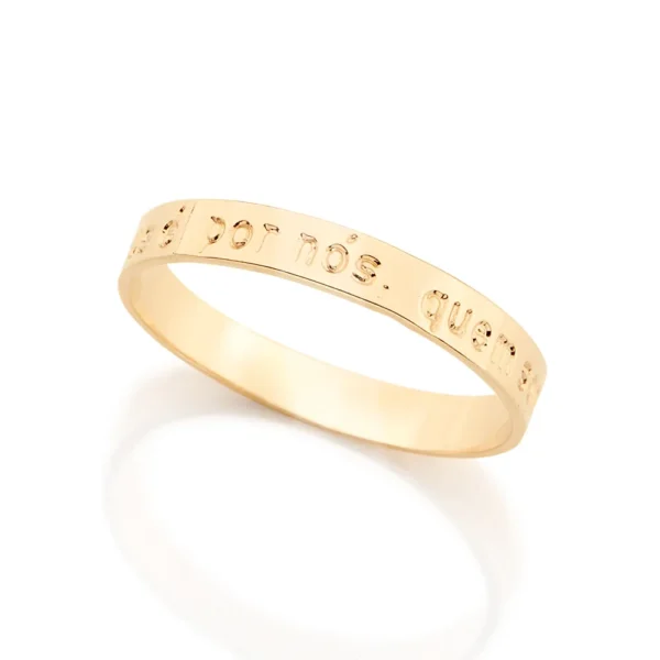 ANEL BANHADO A OURO 18K TAM 16 511588