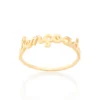 ANEL SKINNY RING BANHADO A OURO 18K COM ESCRITA ABENÇOADA TAM 14 512554