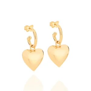 BRINCO BANHADO A OURO 18K CORAÇÃO - TAM.ÚNICO 522794