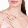 ANEL SKINNY RING BANHADO A OURO 18K COM ESCRITA ABENÇOADA TAM 14 512554 - Imagem 2