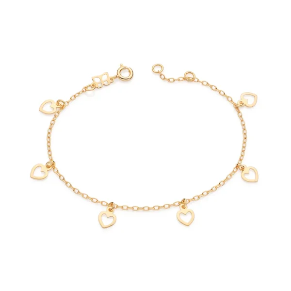 PULSEIRA BANHADA A OURO 18K TAM 19