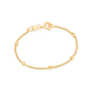 PULSEIRA BANHADA A OURO 18K COM BOLAS