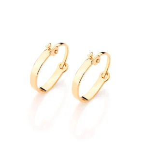 ARGOLA LISA INFANTIL BANHADA A OURO 18K - TAM.ÚNICO 520293