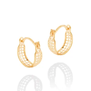 BRINCO ARGOLA BANHADO A OURO 18K - TAM.ÚNICO 523179
