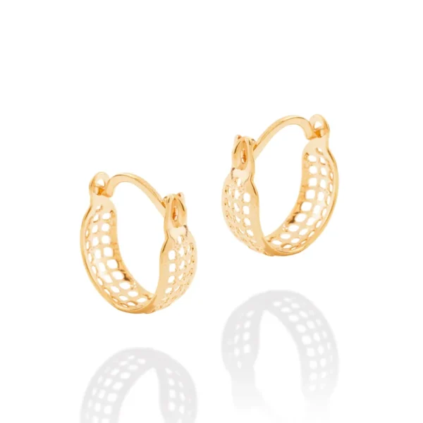 BRINCO ARGOLA BANHADO A OURO 18K - TAM.ÚNICO 523179