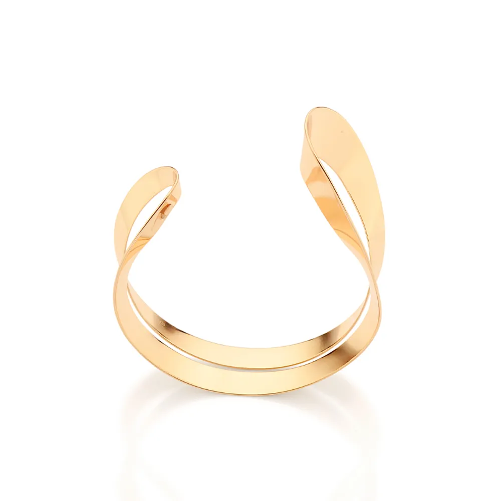 BRACELETE ABSTRATO BANHADO A OURO 18K 552224